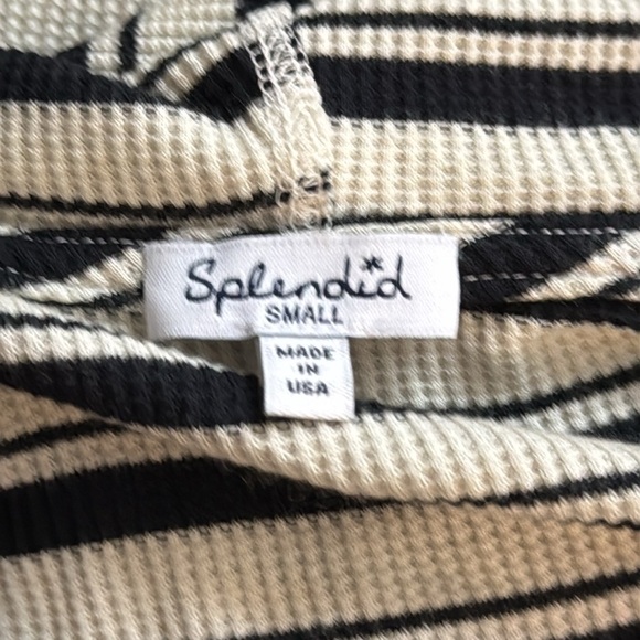 Anthropologie Splendid cascading cardigan small hoodie stripes whimsigoth fall - Picture 12 of 13